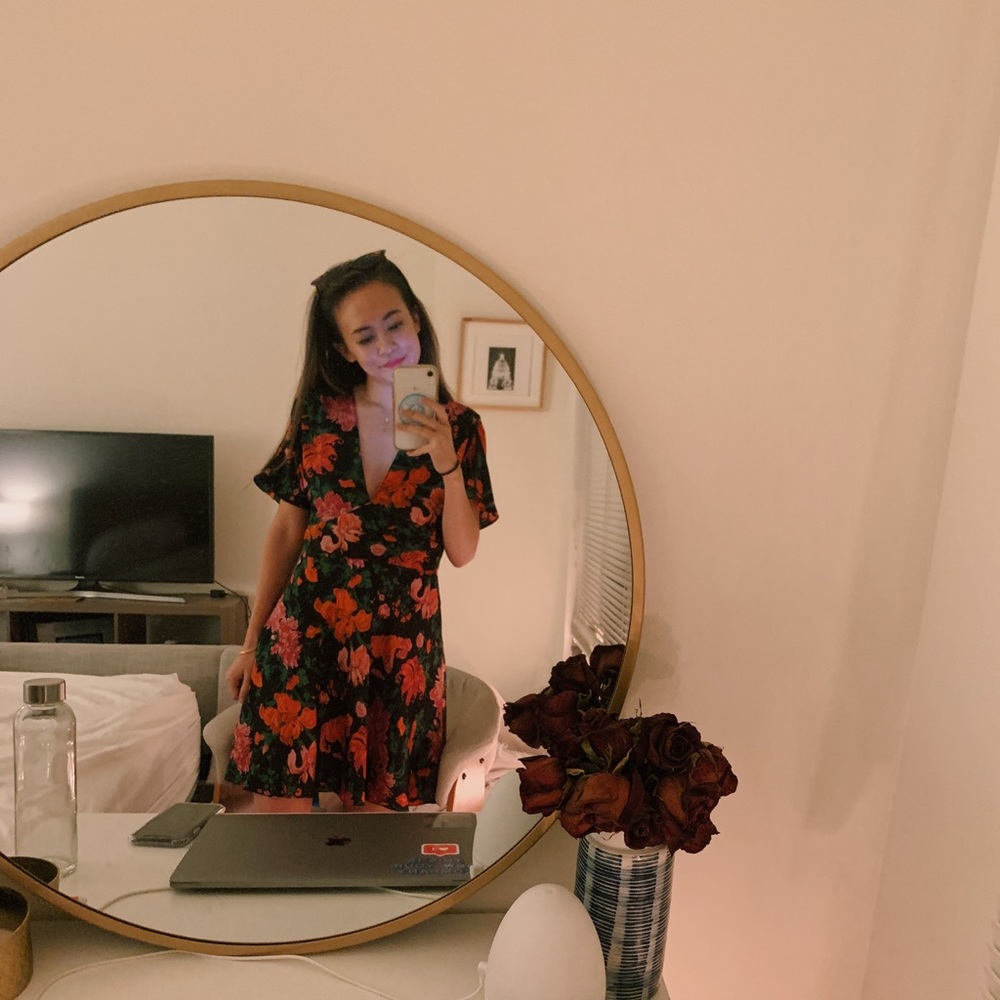 Zara floral dress